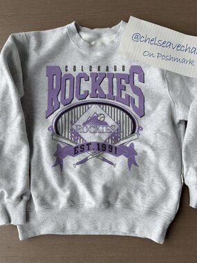Vintage Colorado Rockies Baseball Sweatshirt, Retro MLB Rockies Unisex Shirt Tee